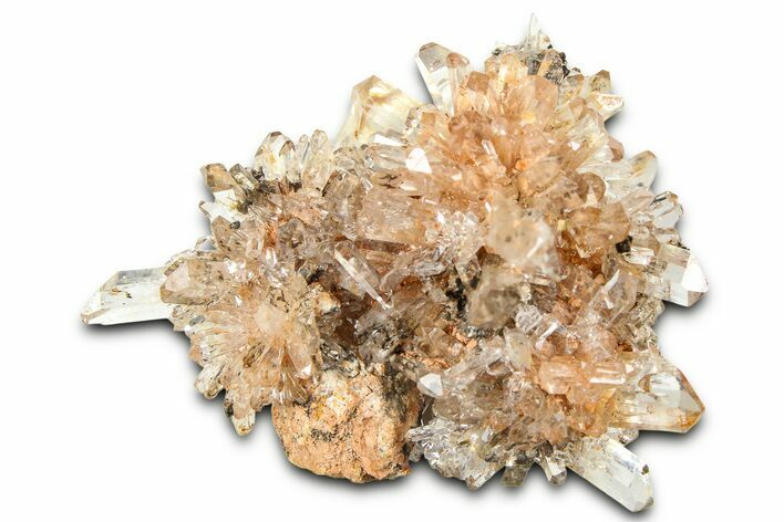 Sparkling Orange Creedite Crystal Cluster - Durango, Mexico #360620